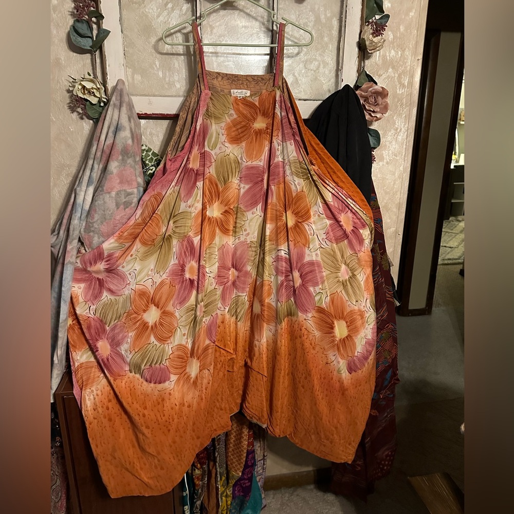 Colorful Floral Midi Dress